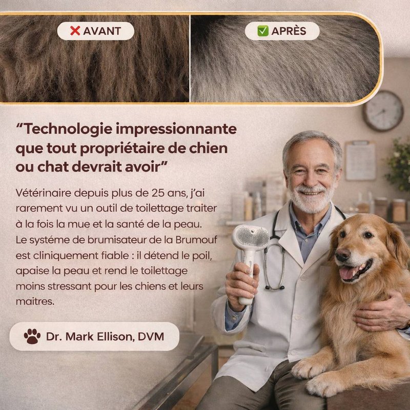 Brosse électronique à vapeur - Brumouf