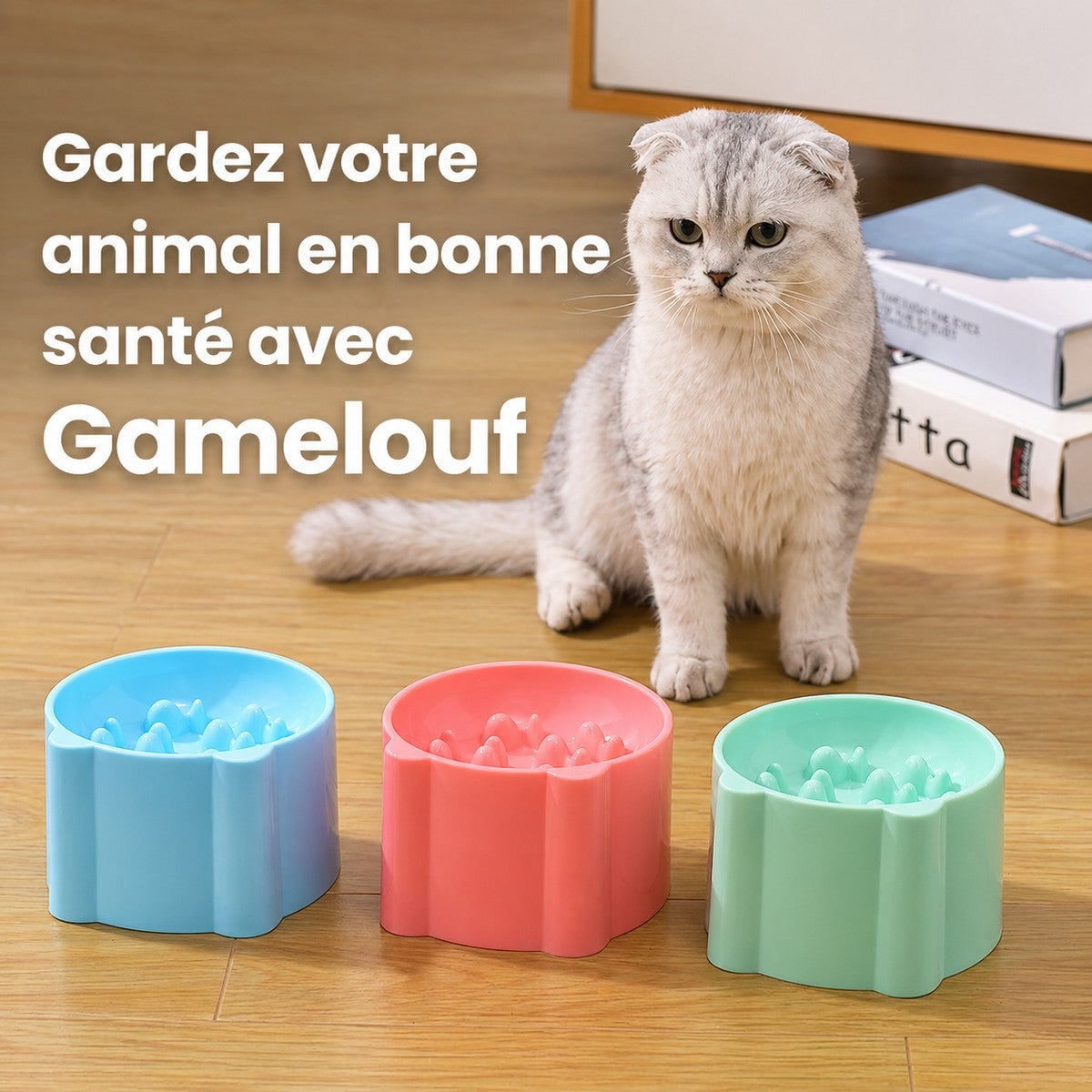 Gamelle Anti-Glouton pour chat - Gamelouf