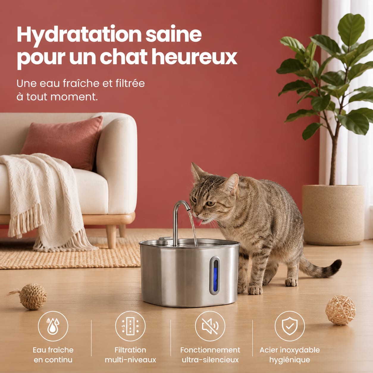 Fontaine à eau 2,2L - Fontainouf