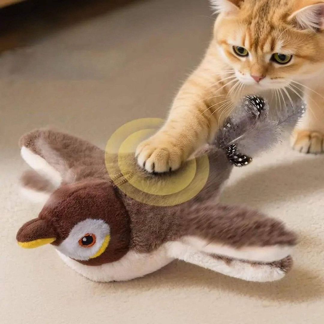 Oiseau interactif pour chat - Plumouf
